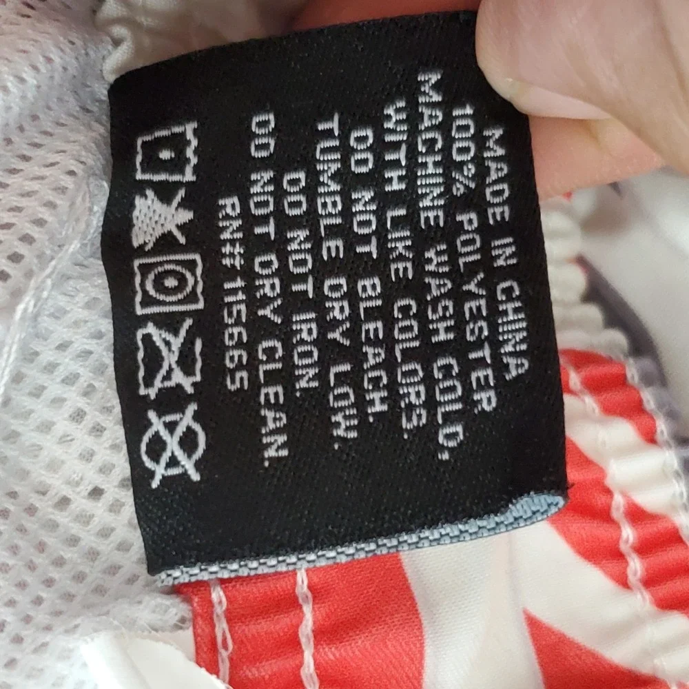 Star Wars Men Swimwear 2XL White Swim Trunks Graphic Logo